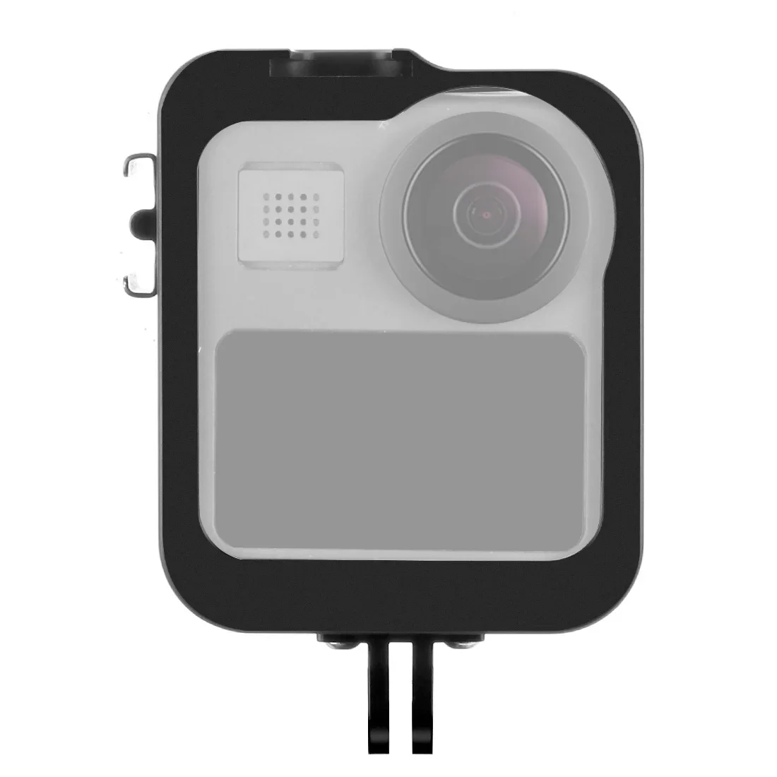 Custodia protettiva telaio gabbia 1/4 supporto per GoPro Max 360 fotocamera panoramica aggiornamento microfono esterno guscio in alluminio CNC