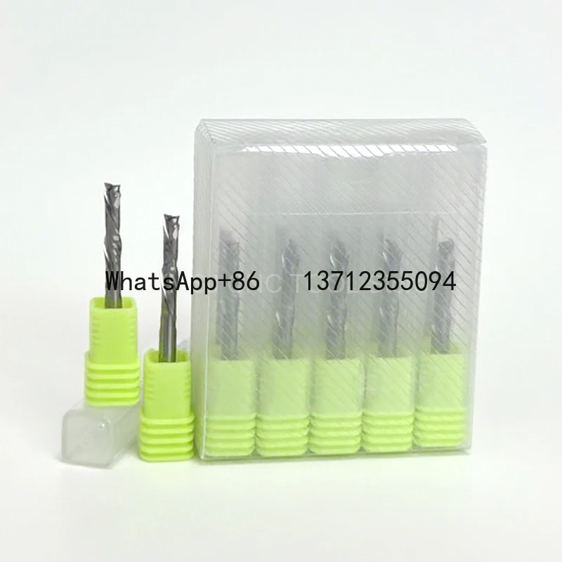 

1PCS Milling Cutter UP & DOWN Cut 2 Flutes Spiral Carbide Milling Tool, CNC Router, Compression Wood End Mill Cutter Bits