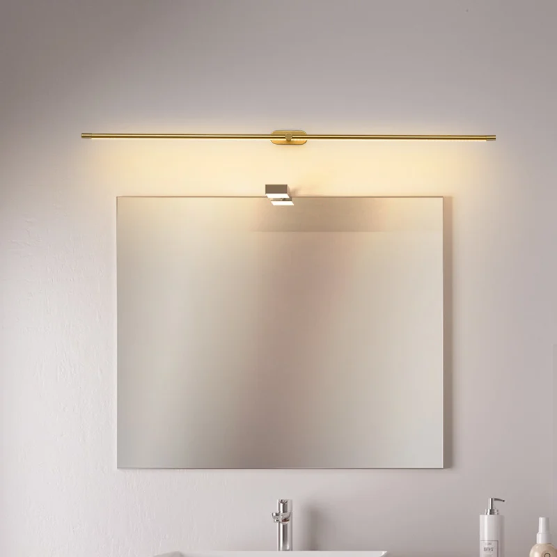 Imagem -02 - Gold Black Wall Light For Makeup Sconce Light Mirror Headlight Bathroom Cabinet Dedicated Indoor Lighting Simple Postmodern Makeup