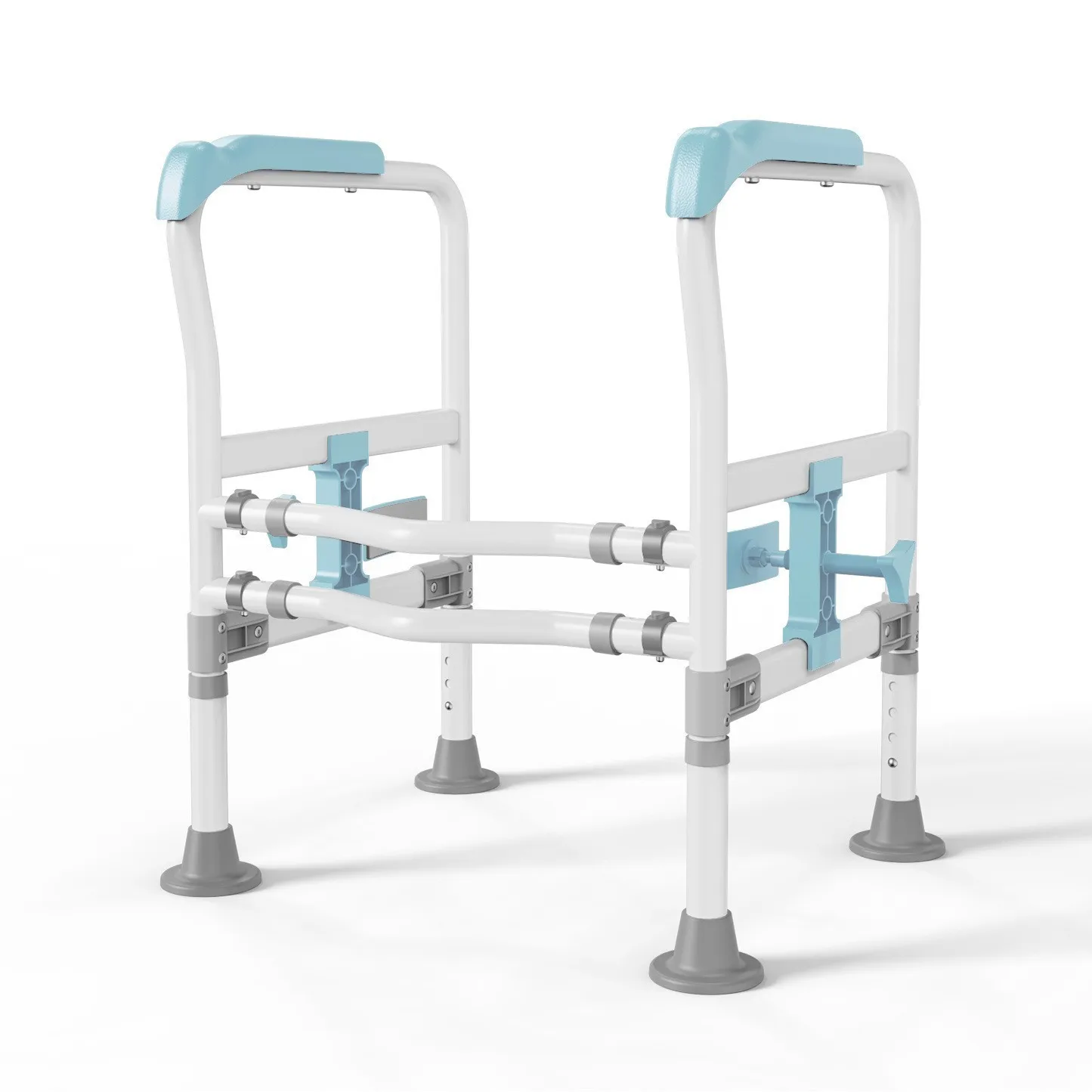 إطار أمان للمرحاض غير المثقوب لكبار السن، مساعدة درابزين، تجديد ودلي، مشبك وعاء المرحاض، مسند ذراع الحمام، مساعدة