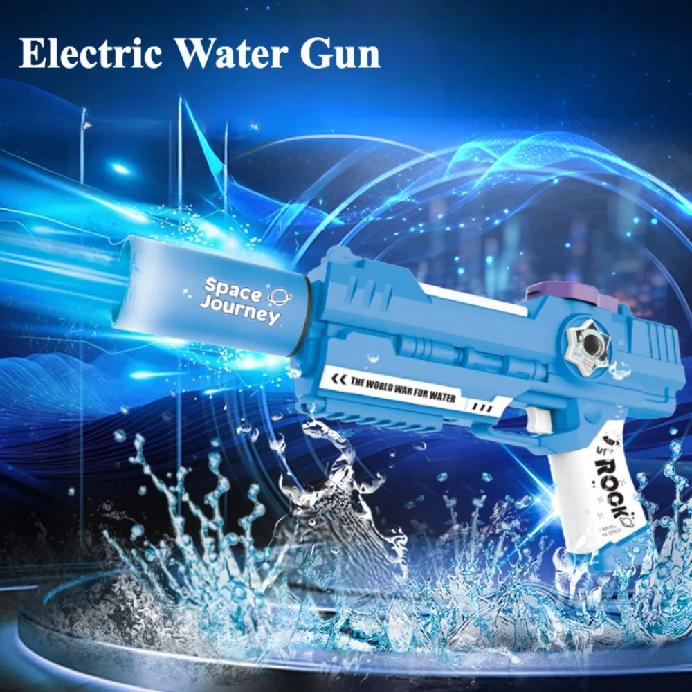 Continuous Electric Water Gun Fully Automatic Water Shooter Summer Outdoor Beach Fight Games Toy for Boy Girl Birthday Xmas Gift