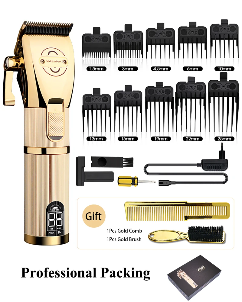 P800 Hair Clipper Professional Hair Cutting Machine Adjustable Blade Size Electric Hair Clipper Trimmer Barber Haircut Tools