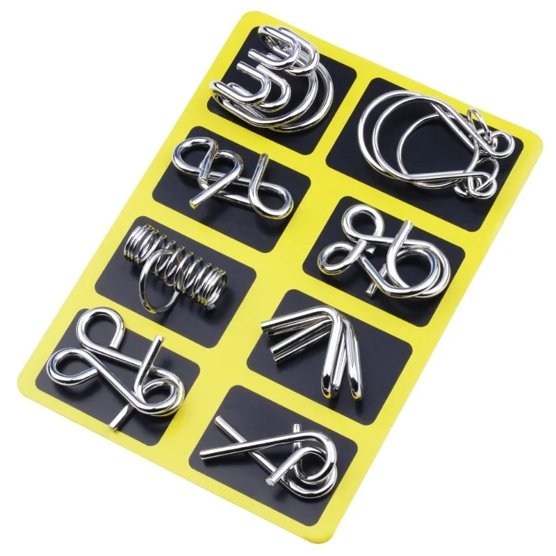 8-teiliges Metall-Puzzle-Set, – Board Game Enthusiast Bewertung und Preis