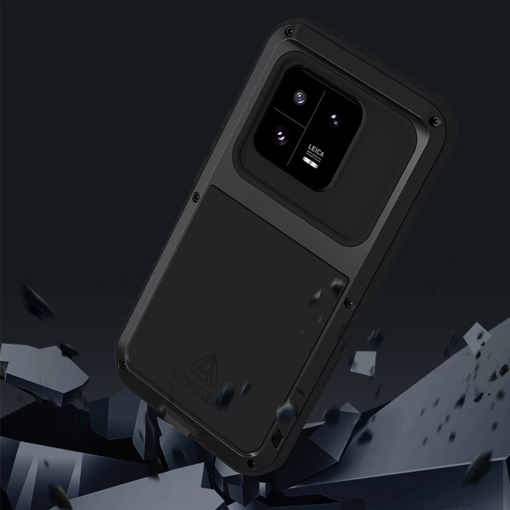 Original LOVE MEI Case For Xiaomi 13 Pro Metal Armor Cover Mi 13Pro Military Grade Shockproof Silicone Funda Shell Coque Skin