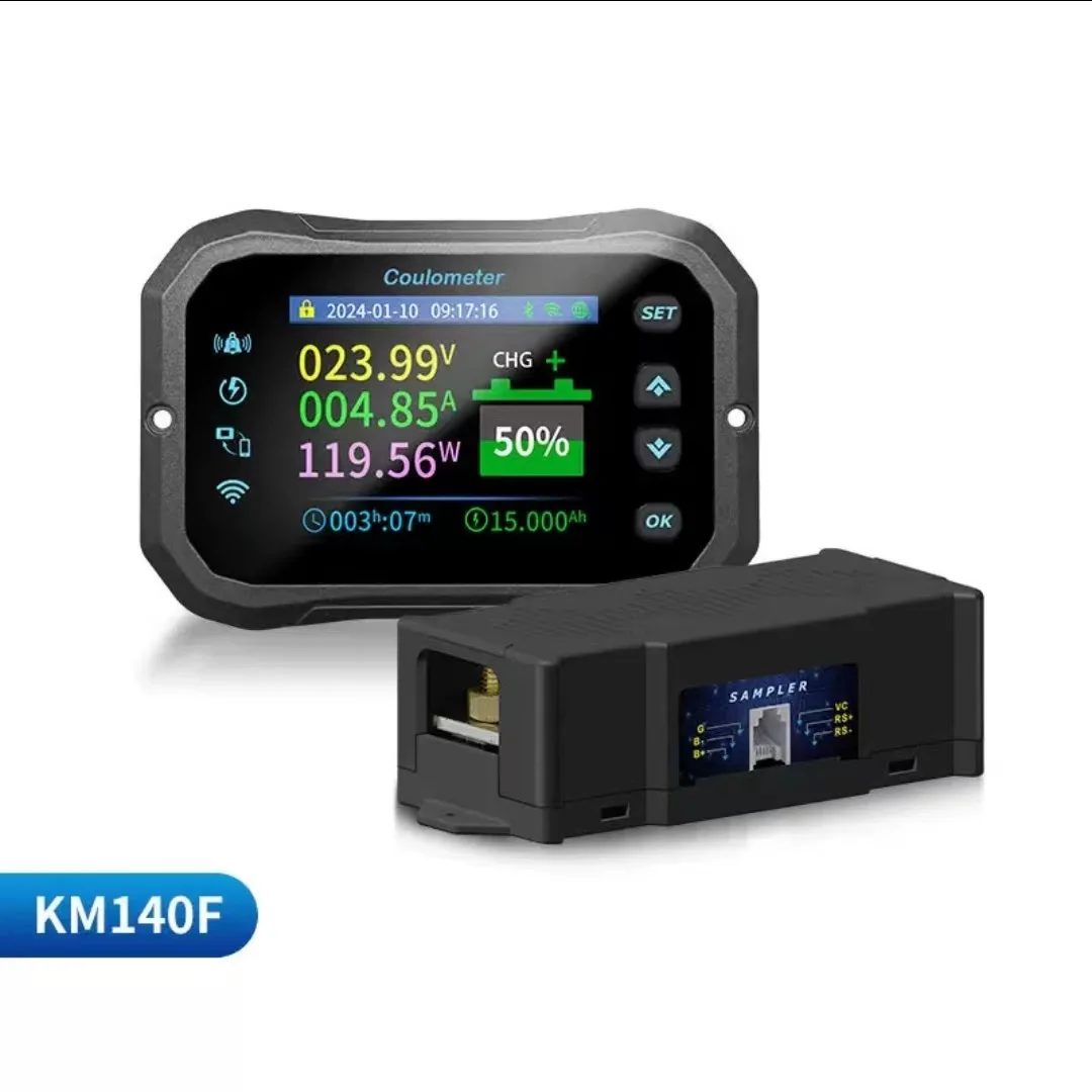 KM110F KM140F KM160F KM-F Series WiFi Remote Energy Storage Battery RV Coulomb Meter Electric Vehicle Lead-acid Lithium Battery