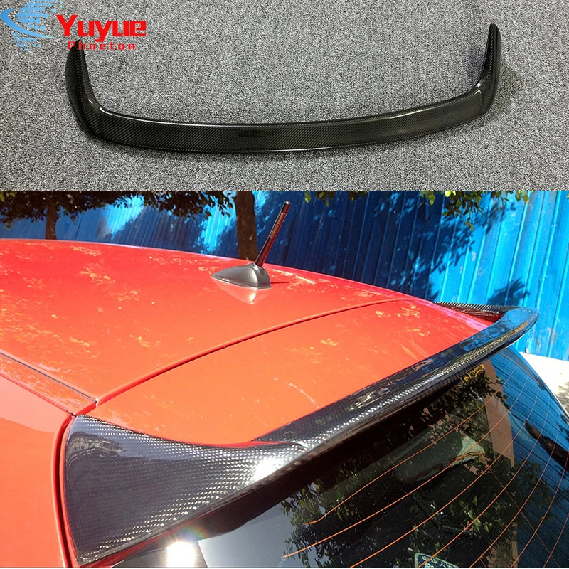 E87 E81 AC Style Rear Roof Lip Spoiler Wing Carbon Fiber for BMW 1 Series Hatchback 2004-2011