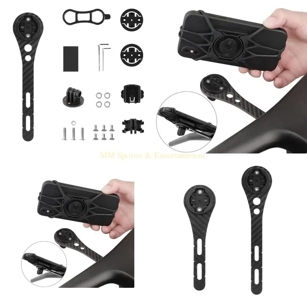 

31BE Cycling Speedometer Support Holder Carbon Fiber Bicycles Computer Holder