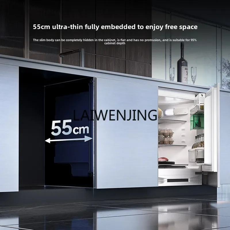 MJY fully embedded under-counter horizontal cabinet single door embedded in short refrigerator