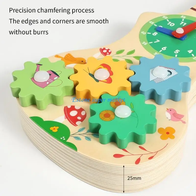 090B لوحة تعليمية خشبية تفاعلية للمهارات الحركية الدقيقة والترابط بين الوالدين والطفل