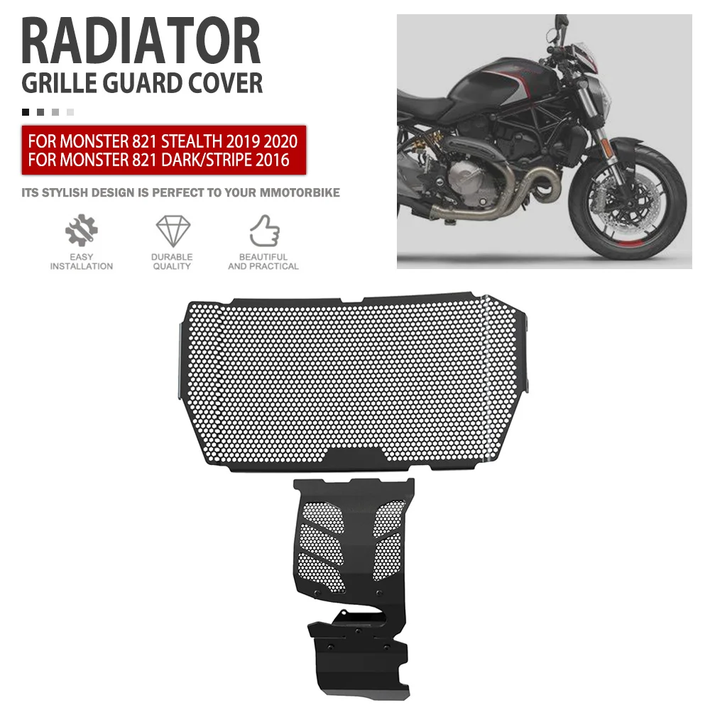 Radiator Guard For Ducati Monster 821 2013 2014 2015 2016 2017 2018 2019 2020 Motorcycle Radiator Grille Cover Protector Parts