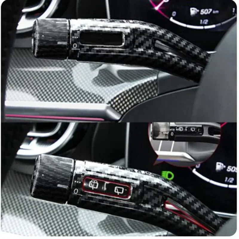 

OLANGDA OLANGDA Steering Wheel Shift Lever Wiper Rod Trim Cover Car Accessories For Mercedes Benz C E GLC S EQE EQS SL Class W20