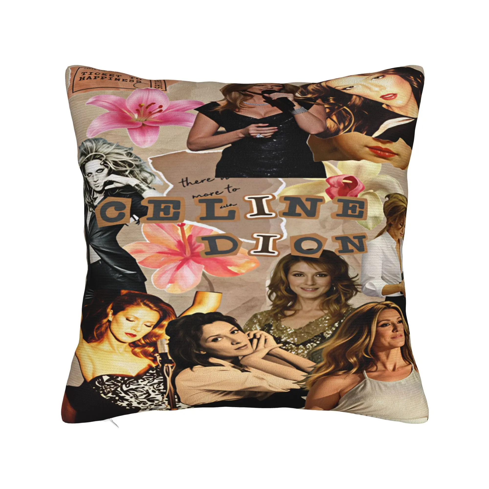 Celines Dions Paris 2026 Pillow Cover  Funny Pillow Case For Wedding Party Home Decor Soft Pillowcases Gift