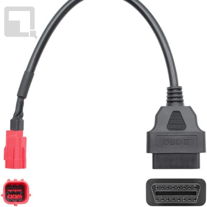 

OBD2 диагностический кабель-адаптер 6-контактный на 16-контактный для Moto Guzzi Piaggio Vespa инструмент для диагностики неисправностей двигателя мотоцикла