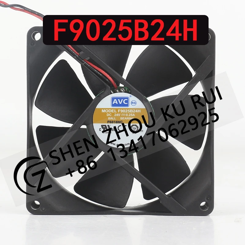 

New AVC 9CM 24V 0.25A AC EC Inverter Double ball bearing two-wire axial flow 9025 90X90X25MM F9025B24H cooling fan