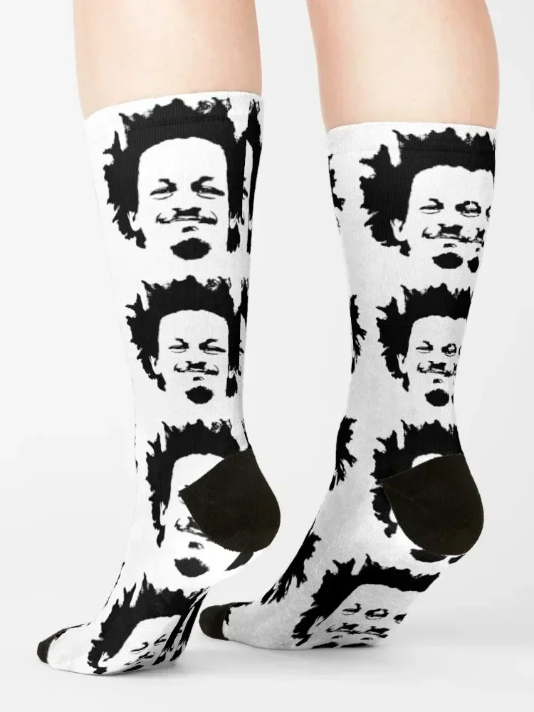 Eric Andre Stencil Socks anime gym shoes hiphop Socks Girl Men's