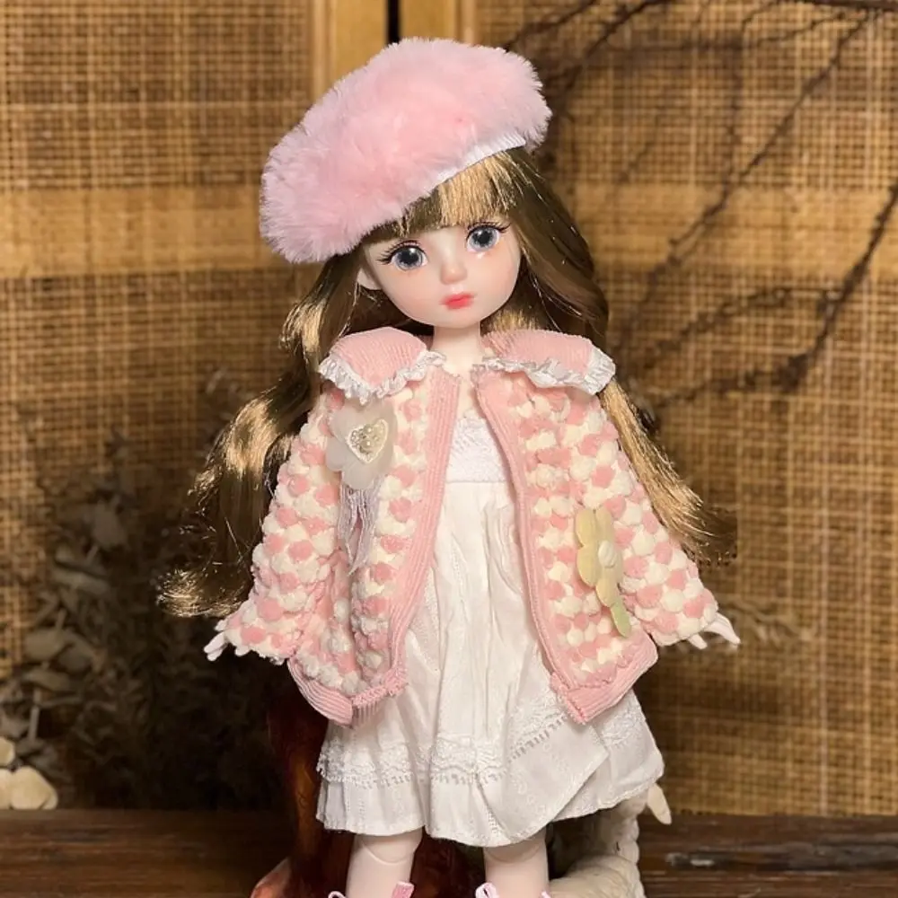 Poupées BJD élégantes avec perruque, maquillage aux herbes et beurre, cheveux longs, yeux attrayants, robe de princesse, 1 ensemble, 1/6 SD, 30cm