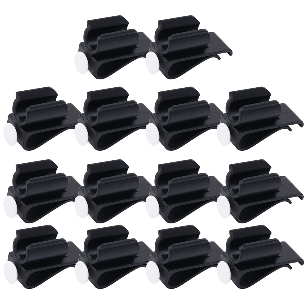 

14pcs Golf Club Clip Accessories Black Red Putter Clips Holder for Bag Shaft Clamp Organizing Durable Plastic Easy Find Cues