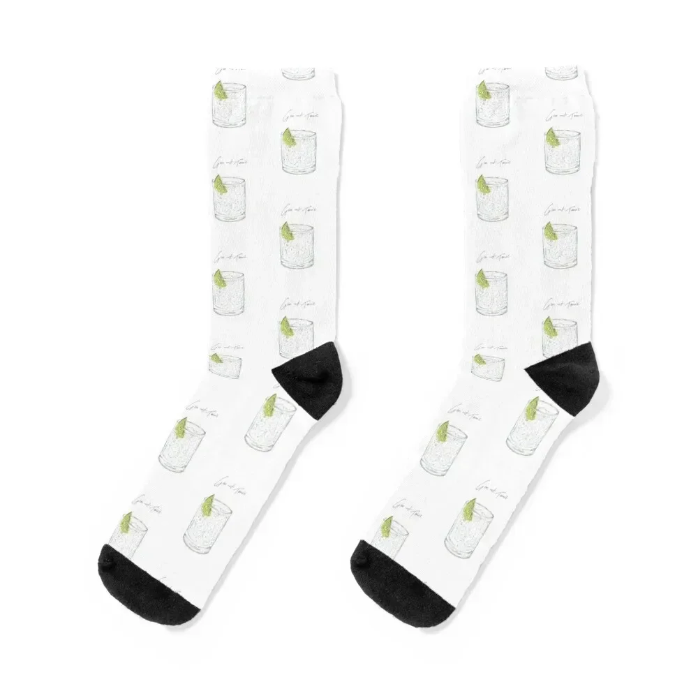 

Gin & Tonic Socks essential Stockings compression cycling New year's Socks For Women Men's