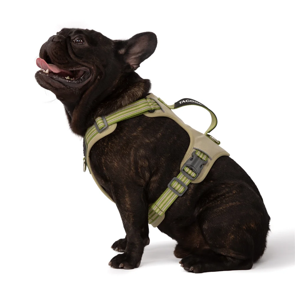 Starkes Hundeweste-Geschirr mit Griff, reflektierend, kein Ziehen, Brustgurte für Haustiere für kleine große Hunde, Outdoor-Walking-Trainingszubehör – Detail 6