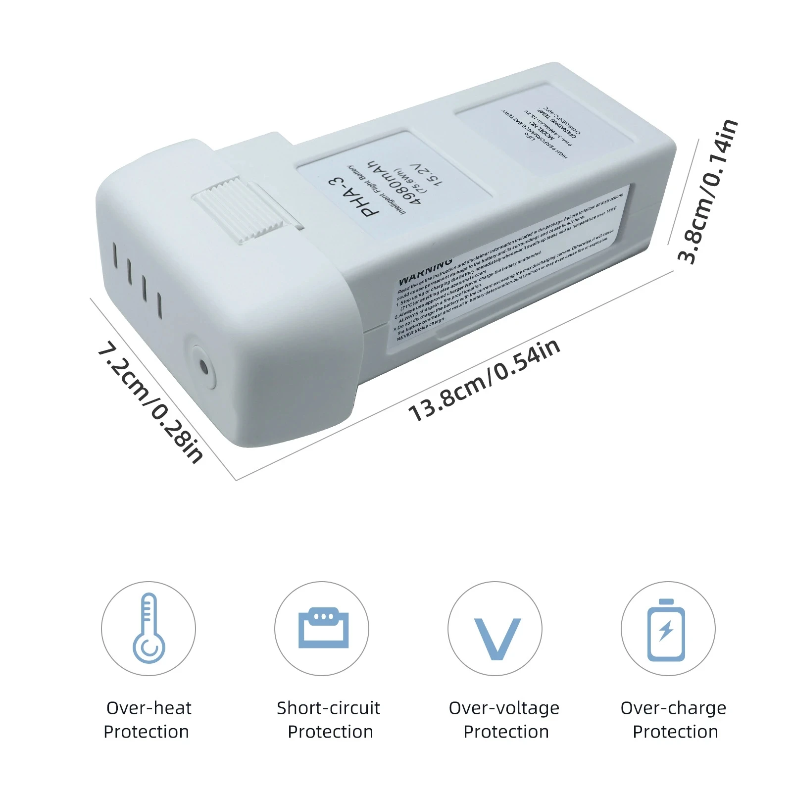 Batteria Phantom 3 15.2V 4980mAh batteria di volo intelligente per DJI Phantom 3 Professional 3 Standard 3 Advanced Drone