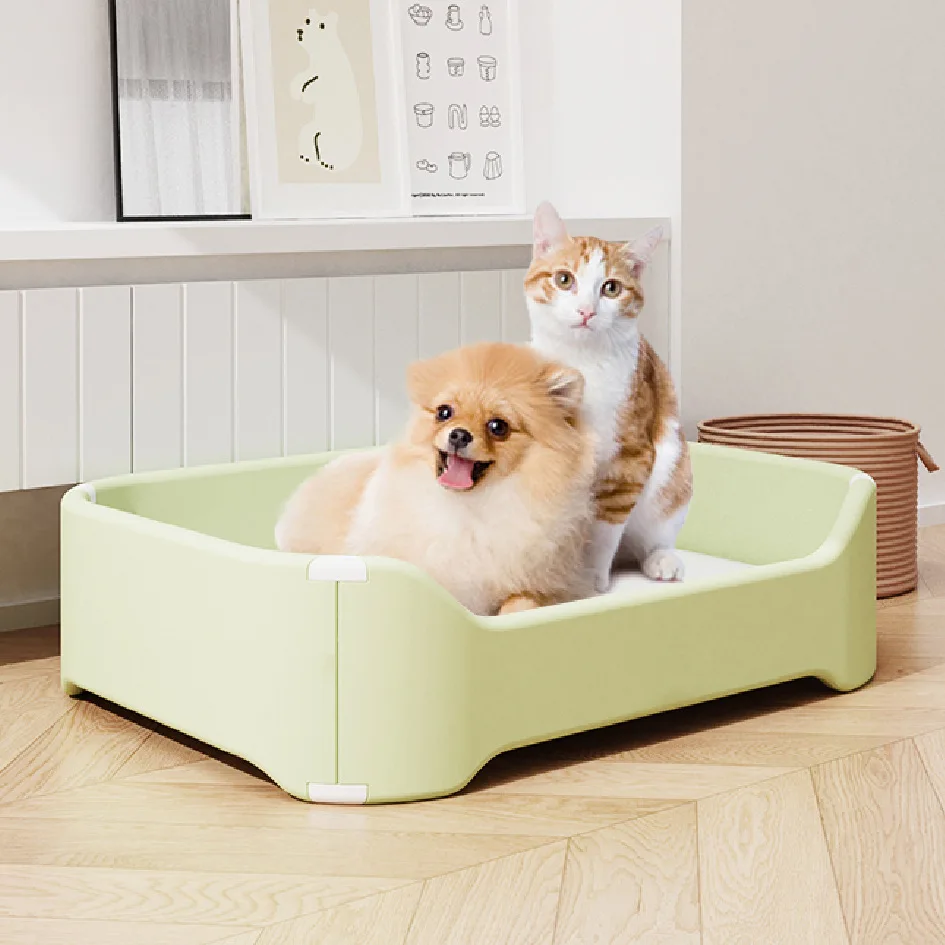 

Cozy Cat Dog Bed Washable Removable Cover All Season Pet House for Indoor Outdoor Use