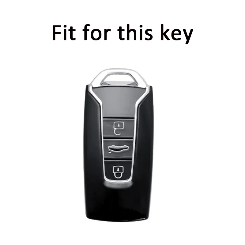 TPU Car Remote Key Case Cover for Volkswagen VW Touareg 2023 2022 2021 2019 2018 Auto Key Shell Fob Accessories