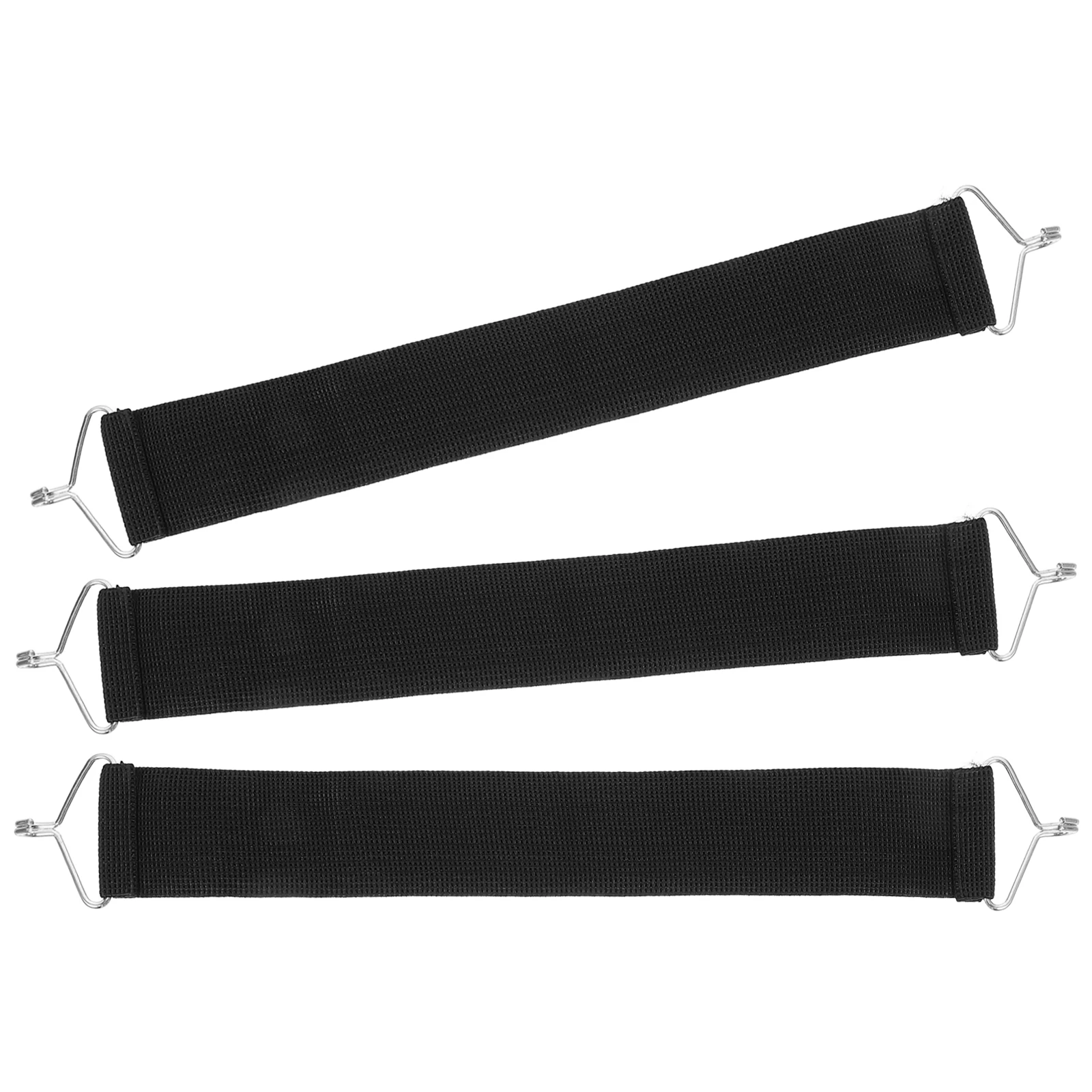 

3pcs Reinforcement Belt Black Elastic Load Bearing Straps Anti Break Belts Chair Repair Kit Camping Balcony Deck Lounge Outdoor