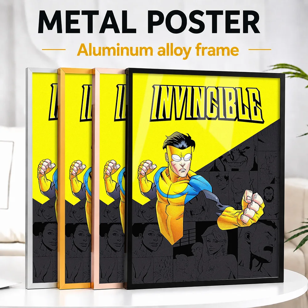 Invincible Comic Book Metal Poster With Aluminum Alloy Frame Personalized Illustrated Wall Art For Home Office And Media Room