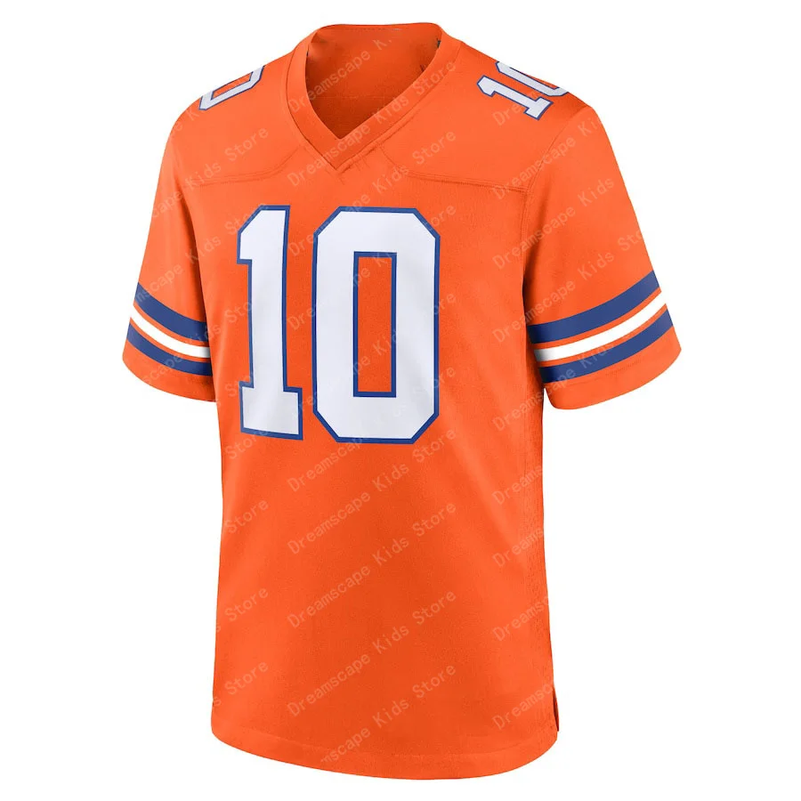 24/25 New Arriavl Summer Men T-shirt Bo Nix Denver Broncos No.10 Quick Drying Women Men T-Shirt Adult/ KID Jerseys Kit Top