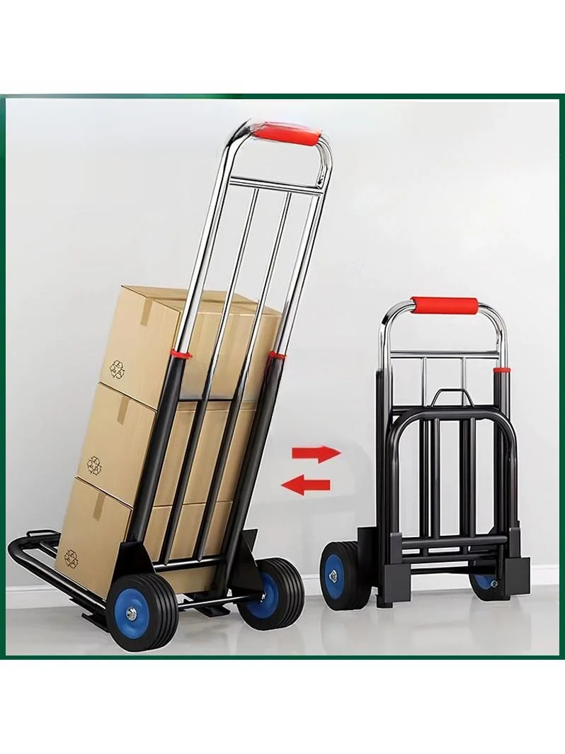 hand-pulled-shopping-cart-home-use-goods-moving-vegetable-buying-hand-push-cart-luggage-small-pull-rod-car-iron-material