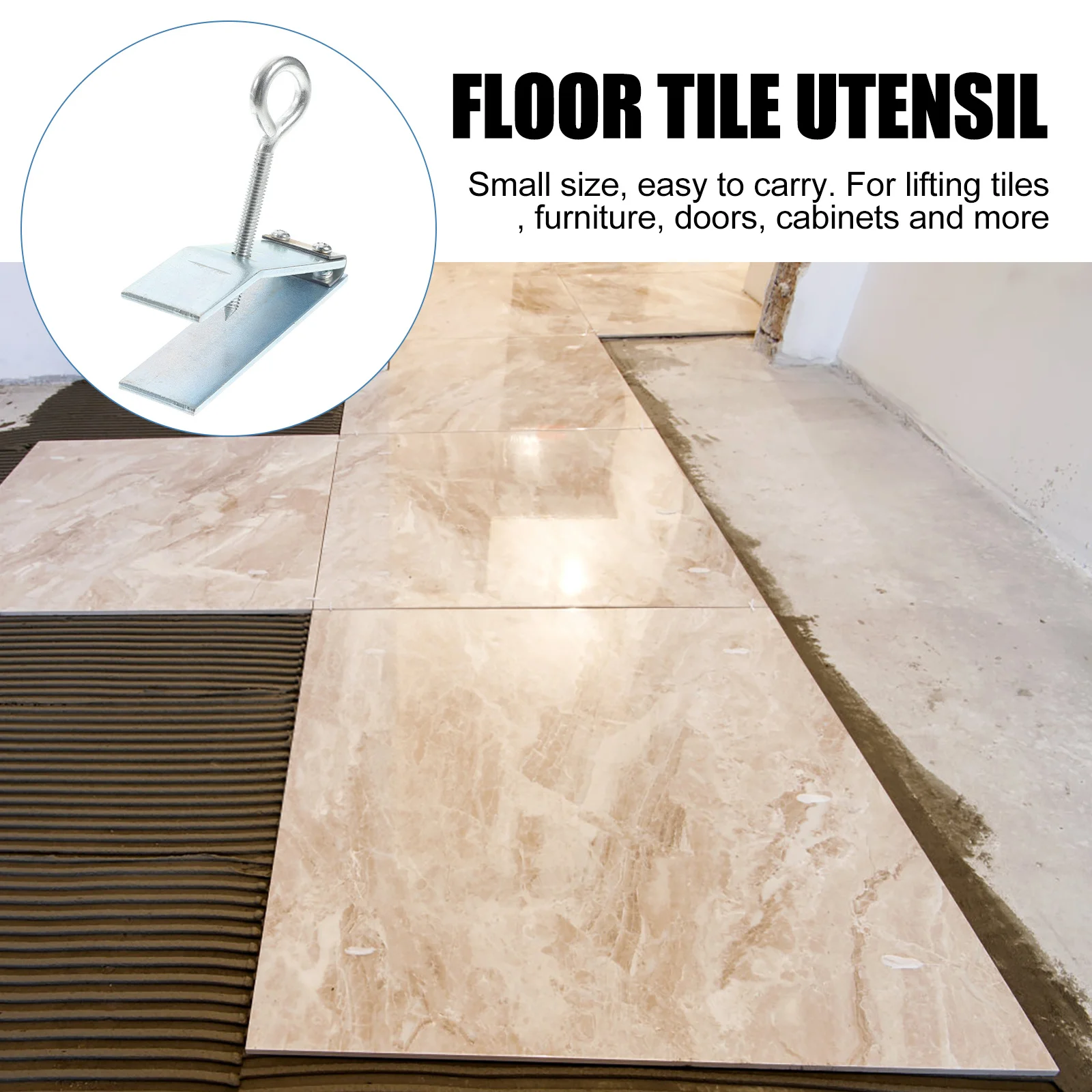 Elevador de paneles de yeso, herramientas para azulejos de acero al carbono de alta calidad, Kit de nivelación de suelo, elevador ajustable duradero a prueba de herrumbre, 4 Uds.