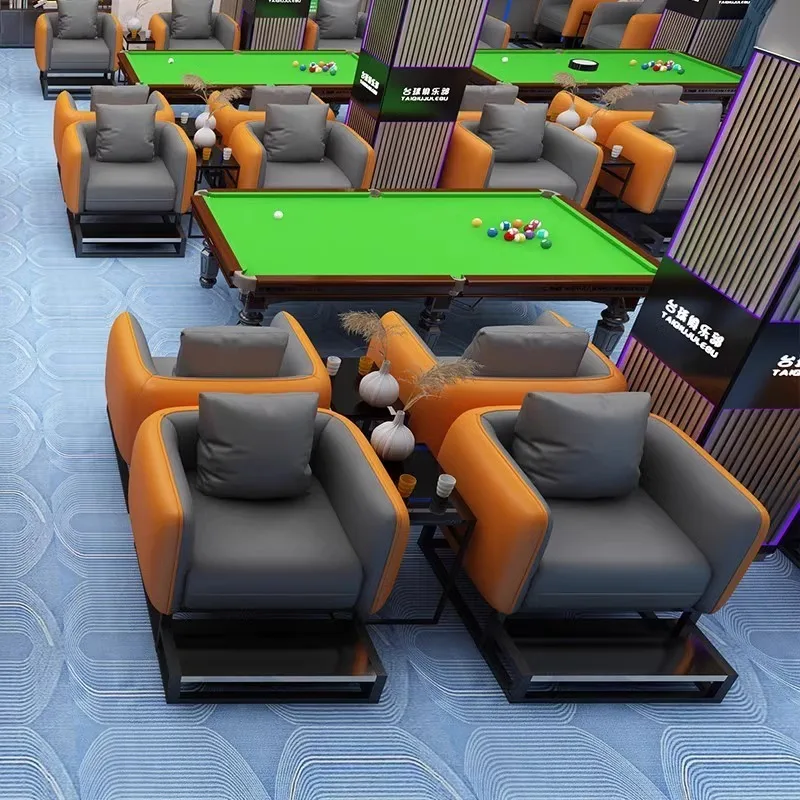 Luxury Billiard Sofa & Viewing Chairs, Customizable Pool Hall Seating with Multi Size Color Options