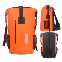 Bolsa seca enrollable impermeable de 35L, Montañismo al aire libre, Kayak, mochila para acampar, senderismo, río, deportes acuáticos, equipo de aventura