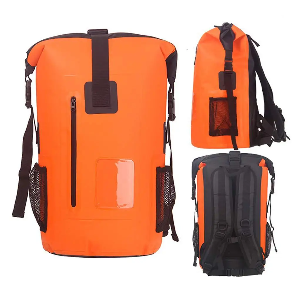35L Waterproof Rolltop Dry Bag Outdoor Mountaineering Kayak Camping Backpack Trekking River Water Sports Adventure Gear