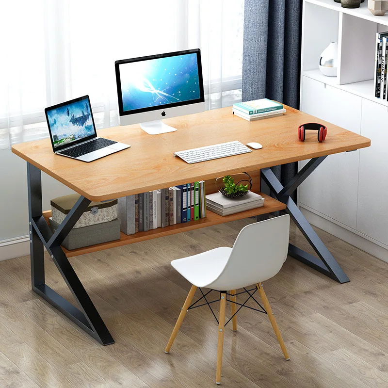 Desk Modern Home Computer Desk Desk Office Table Primary School Student Writing Table Bedroom Learning Table  80x 40x71.5cm