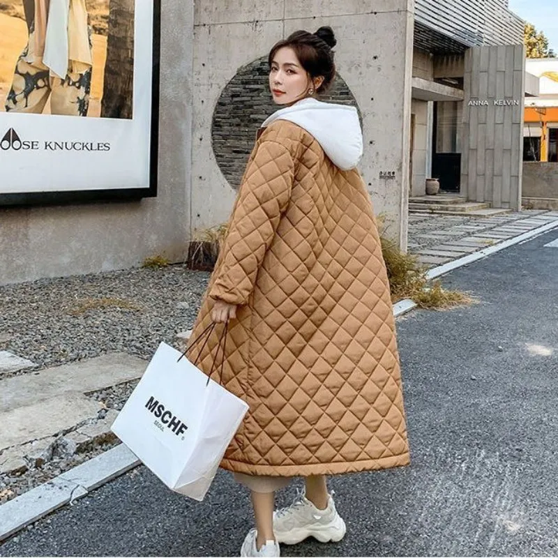 Long Puffer Jacket Women's Winter Down Jacket Winter Down Coats Hooded Long Jackets for Women Korean Woman Coat Padded Jacket