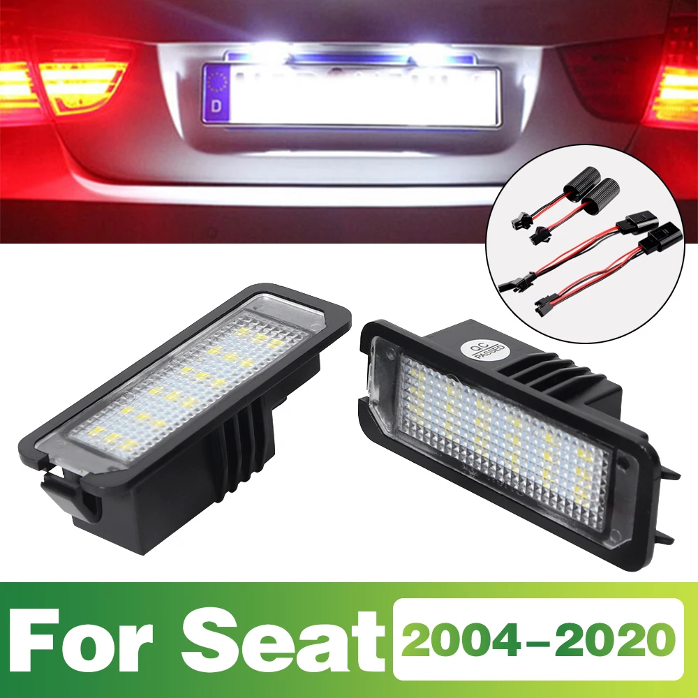 

LED Car License Plate Light Bulbs External Lamp Auto Accessories For SEAT Leon 1P MK2 5F MK3 Ibiza 6P Exeo LIMOUSINE Altea XL