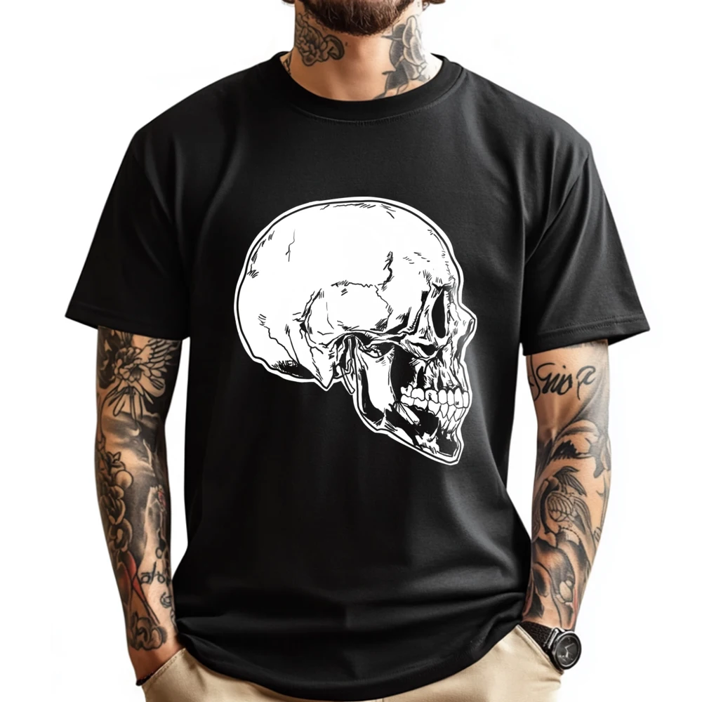 Metal Head Funny Human Skull Metal Head Christian Tshirt Men Tshirts Men S Eve T Shirts Men Cotton T-Shirt Tshirt Harajuku