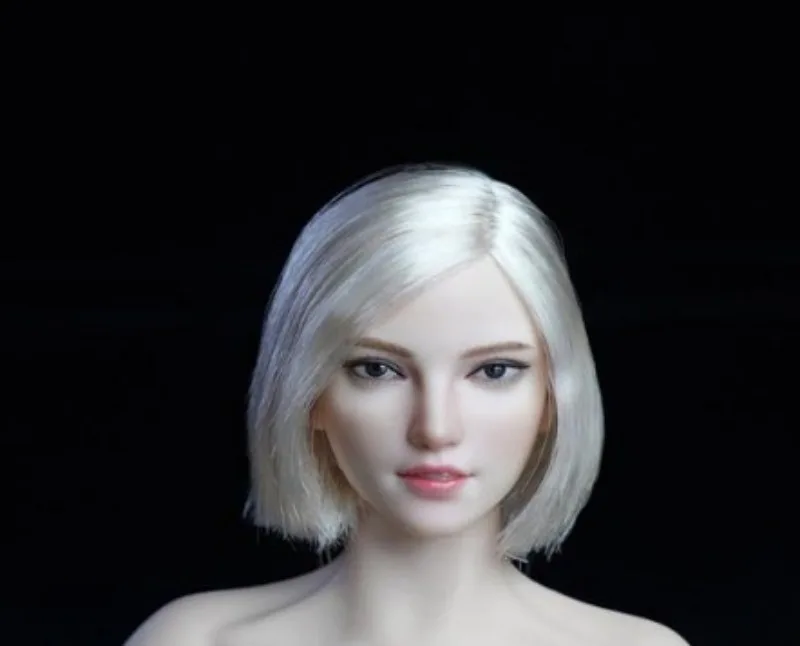 1/6 Scale SDH018 Europe America Girls Head Sculpt Model for 12'' PH Pale JIAOU Normal Skin Action Figures Doll Toys