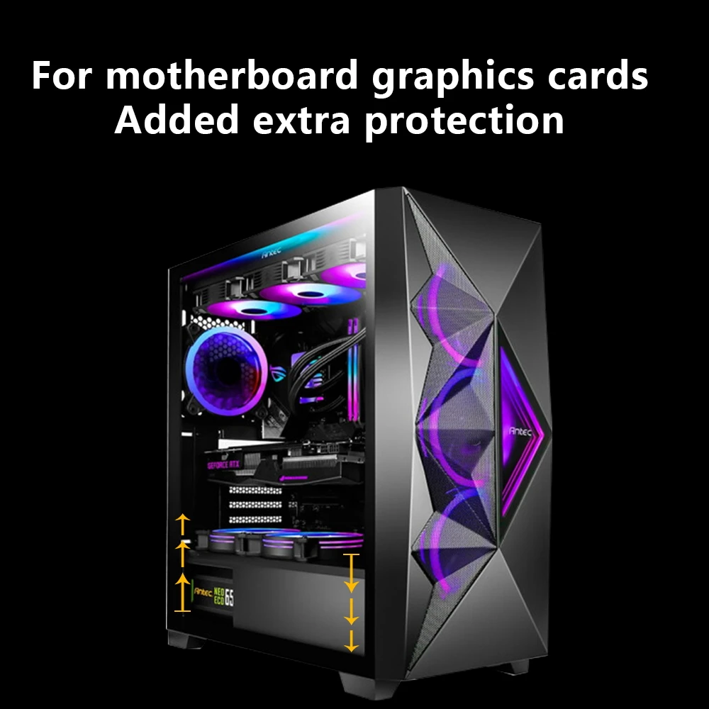 PCIE 3.0/4.0 X16 كابل تمديد كابل بطاقة الرسومات مع كابل تمديد GPU محمي مع حامل أسود/أبيض صناعي