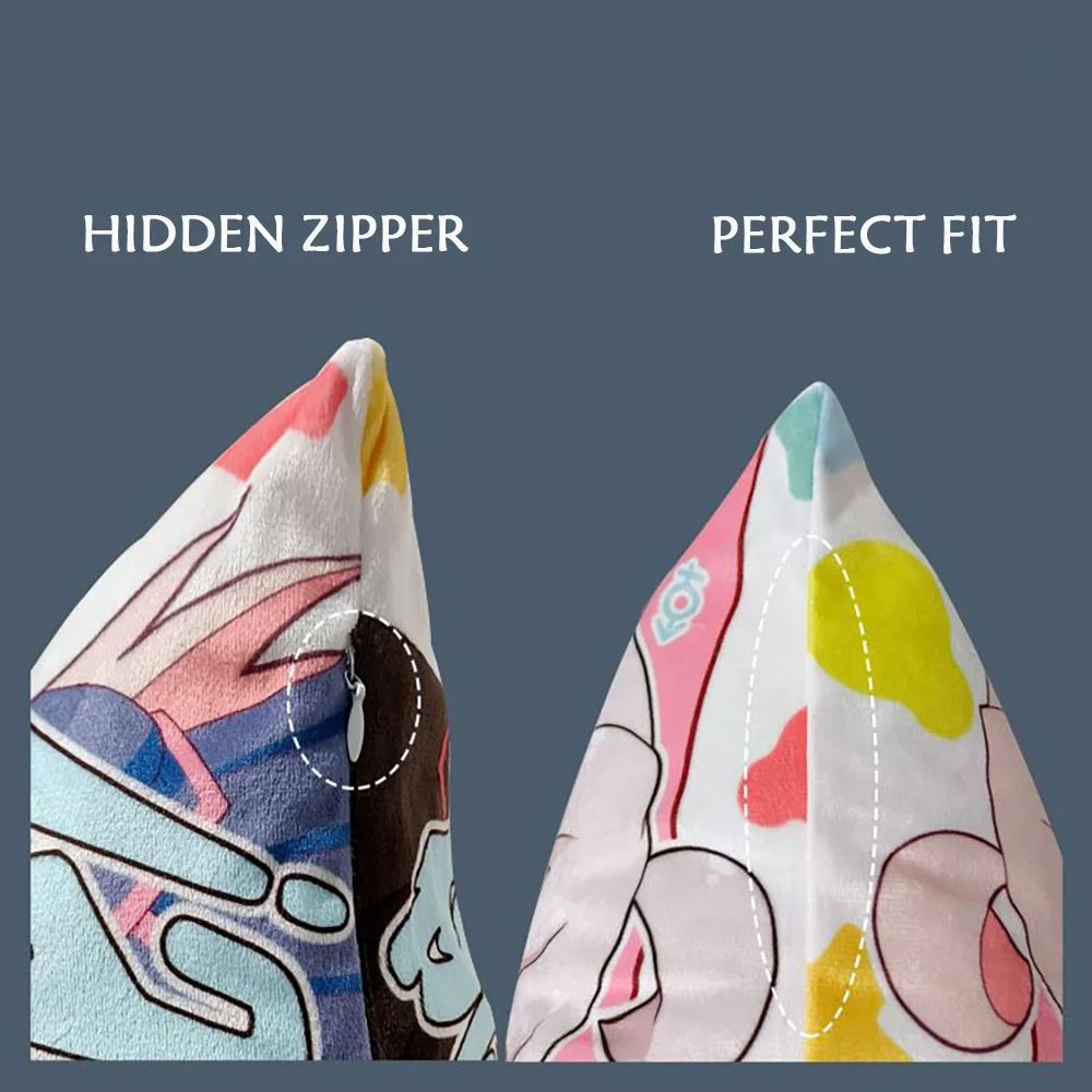 غطاء الوسادة الأخضر كيس وسادة مربع الطباعة أريكة السرير غرفة ديكور غرفة مكتب المنزل واقية المخدة The-grinchs-P