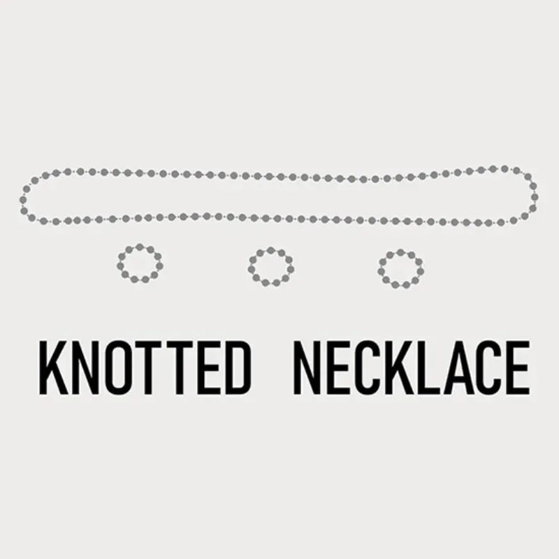 Knotted Necklace Magic Tricks Knots Off Necklace Novelty Magia Close-up Street Illusions Gimmicks Mentalism Props Easy to Do