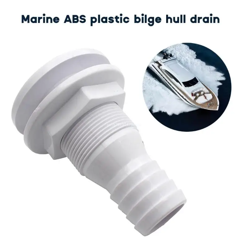 Plastic Thru Hull Bilge Fitting Marine Yacht Sail Truck Bilge Aerator Hose Dropship