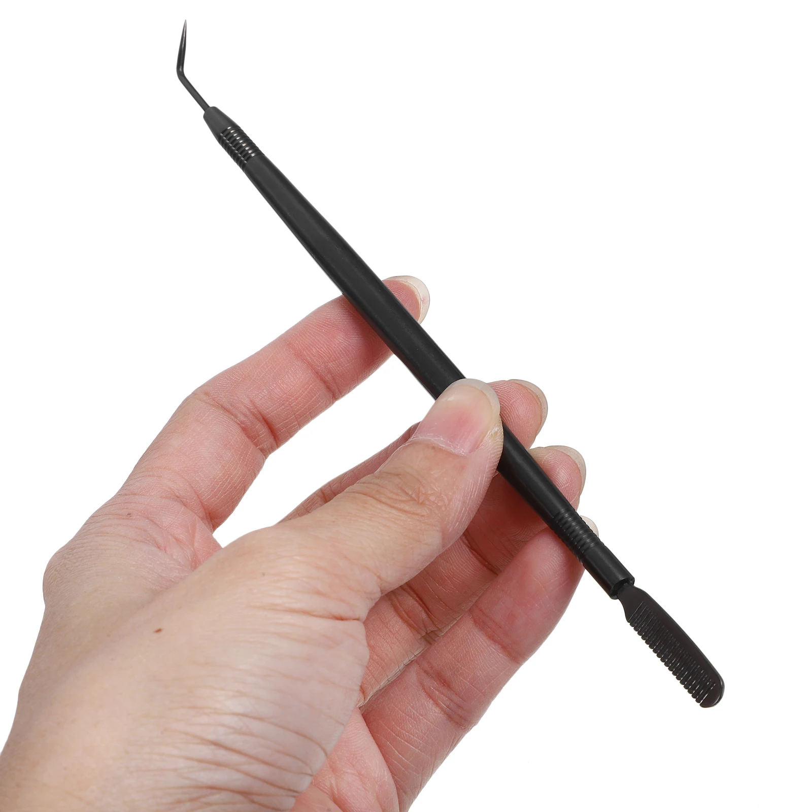 

Stainless Steel Lifting Rod Lash Lift Tool Ergonomic Knurled Handle For Extensions Salon Use Fine Comb Head Durable Long Life