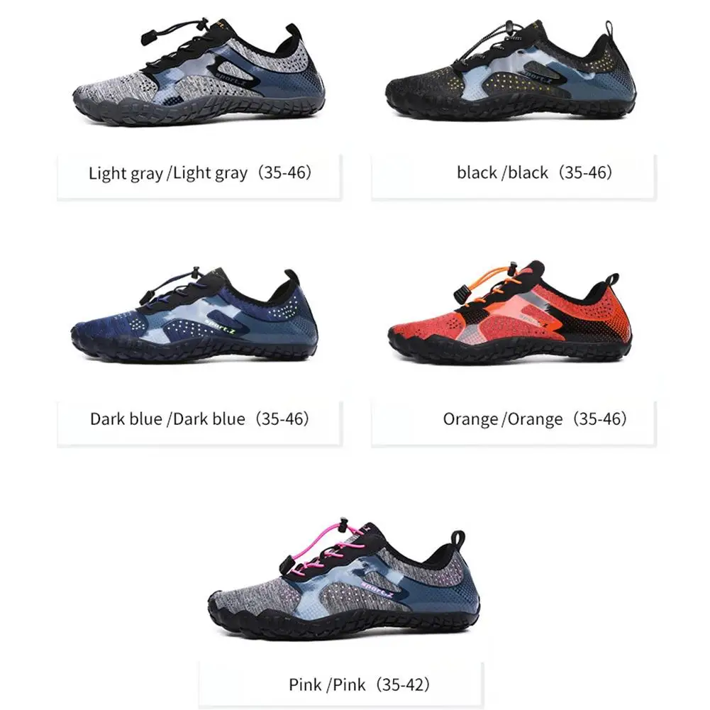 Chaussures d'eau pieds nus pour hommes, chaussures de plage légères, chaussures de natation en caoutchouc avec trous de ventilation pour surf, bateau, pêche