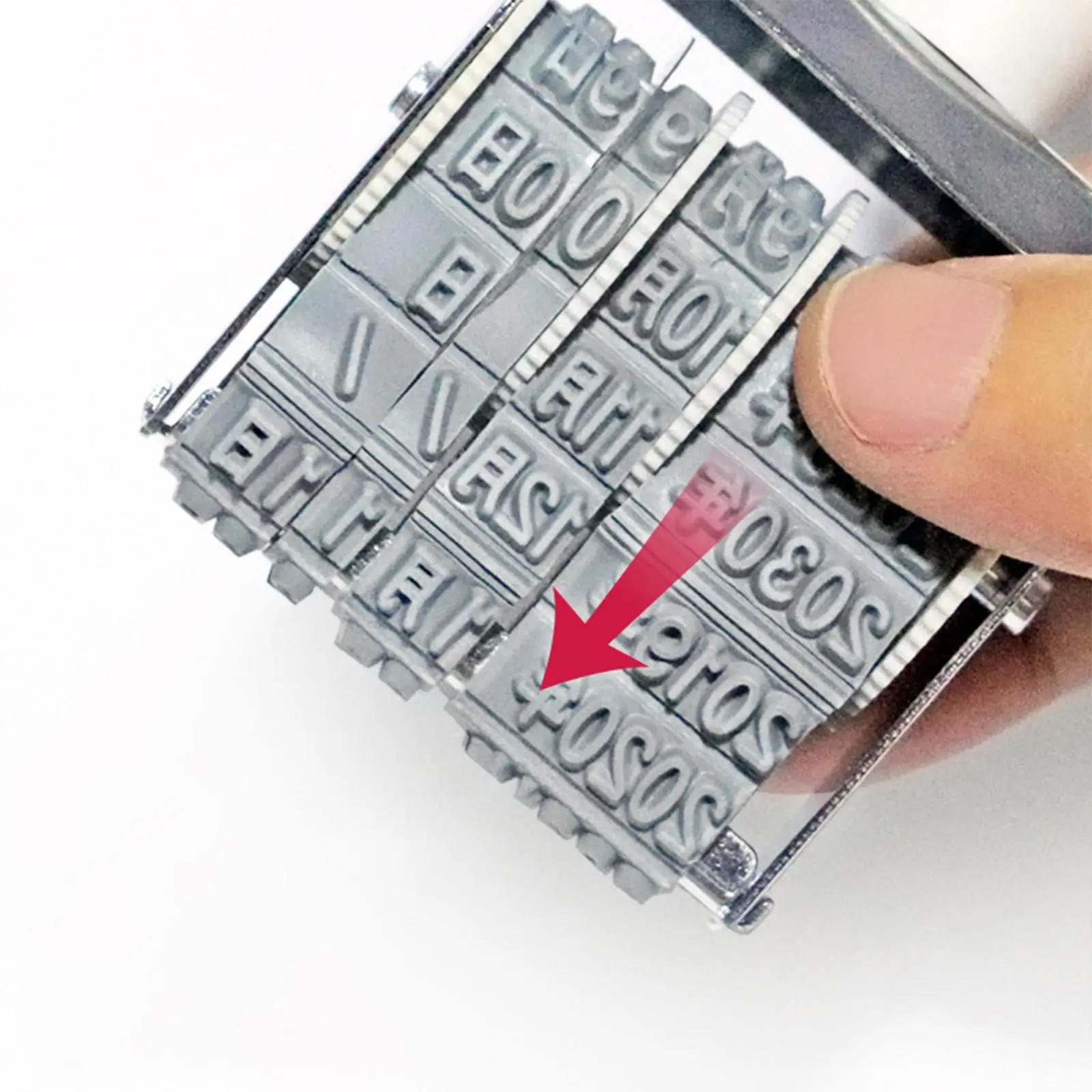 8 digits Roller Stamp Fittings Business Stamp for DIY Craft Card Making