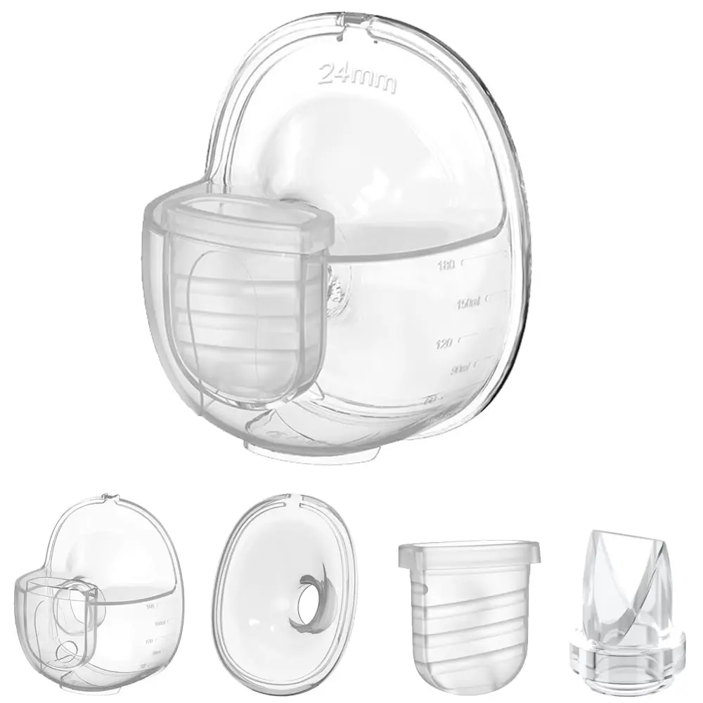 Wearable Breast Pump Replacement Parts Compatible with Nuliie NCVI NICEGREEN Life Zooawa S32 Breast Pump, Milk Collector Cup