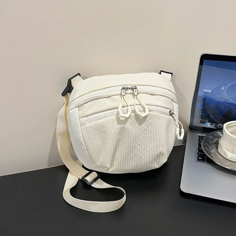 

Portable Sports Nylon Shoulder Bag Solid Color Casual Casual Crossbody Bag Coin Pouch Korean Style Mobile Phone Pack Daily