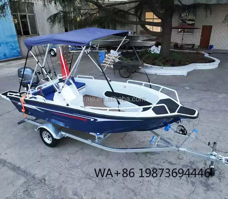 Aluminium remote control fishing boat, mini cabin catamaran craft for ocean recreation and angling activities