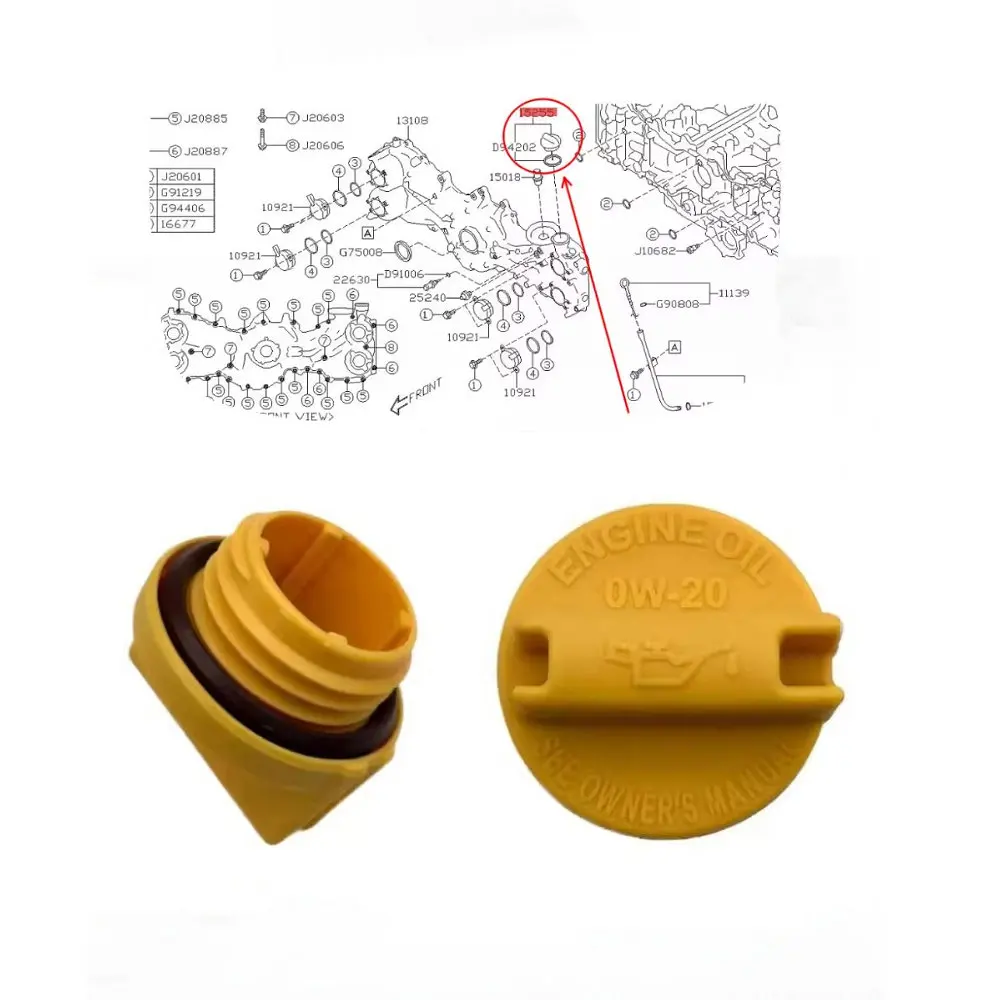 Adapted for  Forester Outback BRZ Oil filler cap Oil cap